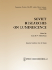 Soviet Researches on Luminescence - eBook