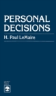 Personal Decisions - eBook