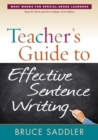 Teacher's Guide to Effective Sentence Writing - eBook