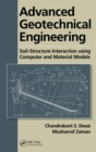 Advanced Geotechnical Engineering : Soil-Structure Interaction using Computer and Material Models - eBook