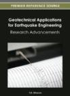 Geotechnical Applications for Earthquake Engineering: Research Advancements - eBook
