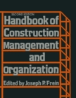 Handbook of Construction Management and Organization - eBook
