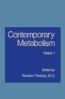 Contemporary Metabolism : Volume 1 - eBook