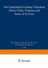 The Generalized Fechner-Thurstone Direct Utility Function and Some of its Uses - eBook