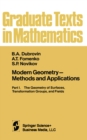 Modern Geometry - Methods and Applications : Part I. The Geometry of Surfaces, Transformation Groups, and Fields - eBook