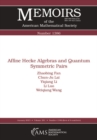 Affine Hecke Algebras and Quantum Symmetric Pairs - eBook