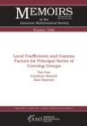 Local Coefficients and Gamma Factors for Principal Series of Covering Groups - eBook