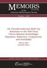 On Pseudoconformal Blow-Up Solutions to the Self-Dual Chern-Simons-Schroedinger Equation : Existence, Uniqueness, and Instability - eBook