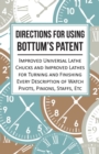 Directions for Using Bottum's Patent Improved Universal Lathe Chucks and Improved Lathes for Turning and Finishing Every Description of Watch Pivots, Pinions, Staffs, Etc - eBook