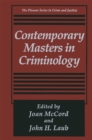 Contemporary Masters in Criminology - eBook