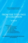 From the Title Page to Colophon - eBook