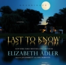 Last to Know - eAudiobook