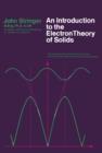 An Introduction to the Electron Theory of Solids : Metallurgy Division - eBook