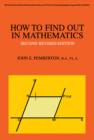How to Find Out in Mathematics : A Guide to Sources of Information - eBook