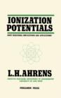 Ionization Potentials : Some Variations, Implications and Applications - eBook