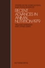 Recent Advances in Animal Nutrition - 1979 : Studies in the Agricultural and Food Sciences - eBook