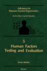 Human Factors Testing and Evaluation - eBook