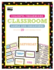 Colorful Chalkboard Classroom Labels and Organizers - eBook
