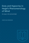 Duty and Hypocrisy in Hegel's Phenomenology of Mind : An essay in the real and ideal - eBook