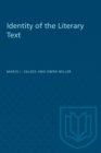 Identity of the Literary Text - eBook