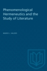 Phenomenological Hermeneutics and the Study of Literature - eBook