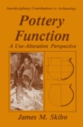 Pottery Function : A Use-Alteration Perspective - eBook