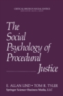 The Social Psychology of Procedural Justice - eBook