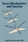 Insect Biochemistry and Function - eBook