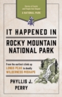 It Happened In Rocky Mountain National Park : Stories of Events and People that Shaped a National Park - eBook