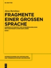 Fragmente einer groen Sprache - eBook