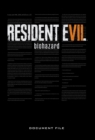 Resident Evil 7: Biohazard Document File - Book