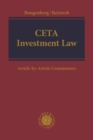 CETA Investment Law : Article-by-Article Commentary - Book