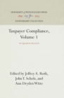 Taxpayer Compliance, Volume 1 : An Agenda for Research - eBook