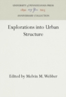 Explorations into Urban Structure - eBook