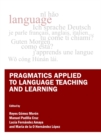 None Pragmatics Applied to Language Teaching and Learning - eBook