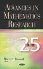 Advances in Mathematics Research. Volume 25 - eBook