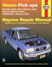 Nissan Frontier, Xterra & Pathfinder (9604) covering Frontier Pick-up (98-04), Xterra (00-04) & Pathfinder (96-04) Haynes Repair Manual (USA) - Book