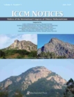 Notices of the International Congress of Chinese Mathematicians, Vol. 8, No. 1 (July 2020) - Book