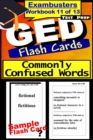 GED Test Prep Commonly Confused Words Review--Exambusters Flash Cards--Workbook 11 of 13 : GED Exam Study Guide - eBook