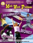 Jumpstarters for Math Word Problems, Grades 4 - 8 - eBook