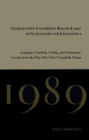 Georgetown University Round Table on Languages and Linguistics (GURT) 1989: Language Teaching, Testing, and Technology : Lessons from the Past with a View Toward the Future - eBook