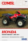 Honda TRX500 Foreman Series ATV (2005-2011) Service Repair Manual - Book