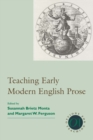 Teaching Early Modern English Prose - Book