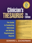 Clinician's Thesaurus, 7th Edition : The Guide to Conducting Interviews and Writing Psychological Reports - eBook