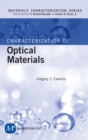 Characterization of Optical Materials - eBook