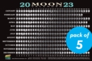 2023 Moon Calendar Card 5 pack : Lunar Phases, Eclipses, and More! - Book