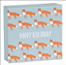 Foxy Birthday Mini FlipTop Notecard Box - Book