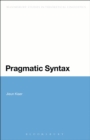 Pragmatic Syntax - eBook