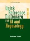 Quick Reference Dictionary for GI and Hepatology - eBook