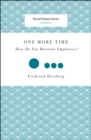 One More Time : How Do You Motivate Employees? - eBook